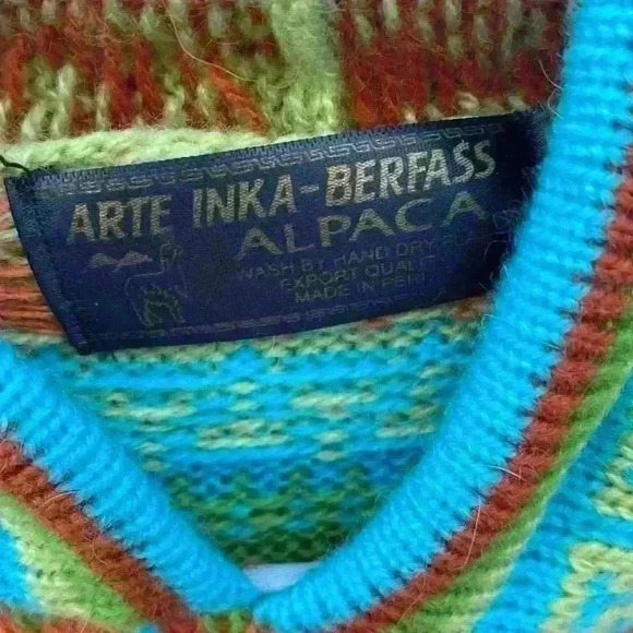 ARTE INKA-BERFASS Alpaca sweater SZ small - Picture 5 of 10
